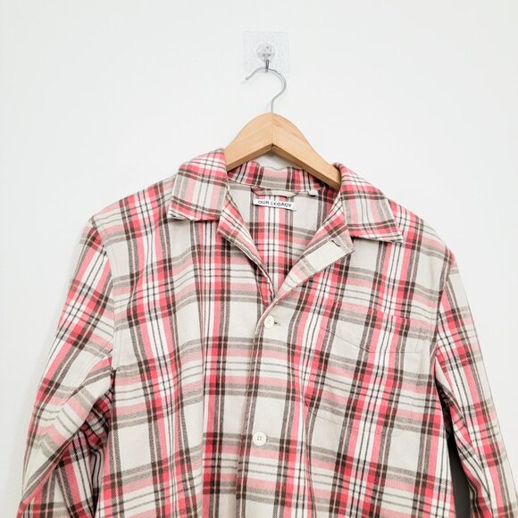 Our Legacy Box Flannel Shirt in Check Plaid 44 XS - Picture 2 of 7
